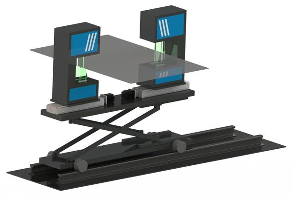 劇烈抖動板材高精度測寬儀